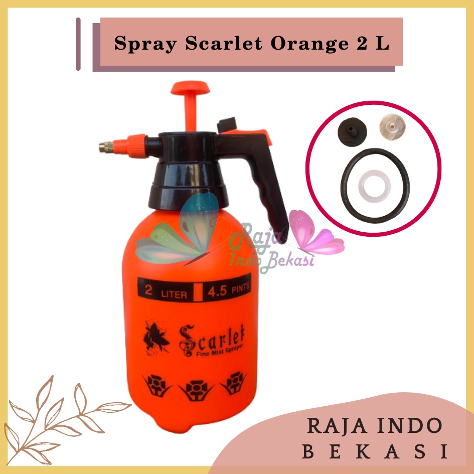 Semprotan Sprayer Tanaman 2 Liter Scarlet Orange Semprotan Disinfektan 2 Liter Hand Sprayer Tanaman Spray Semprotan Tanaman Air Burung - SEMPROTAN AIR 2 LITER L OEM JET PUMP PREASSURE SPRAYER TANAMAN AIR MANDI BURUNG HAMA DESINFEKTAN S2OEM