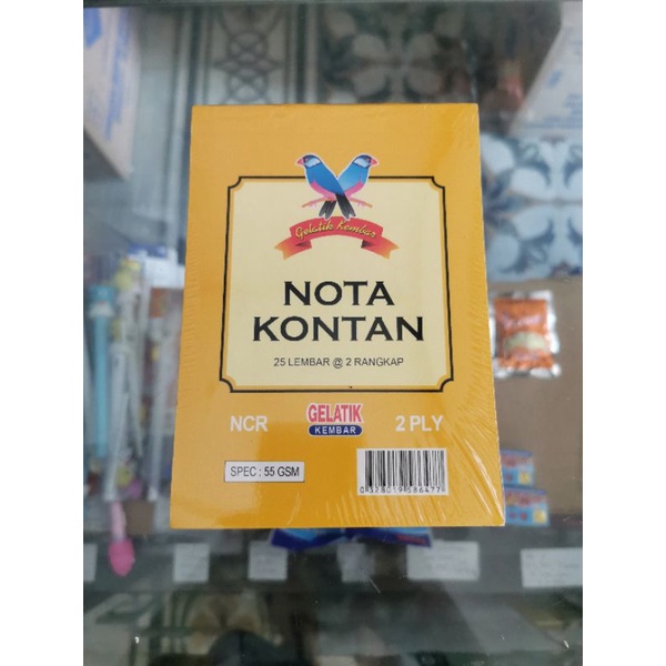 

nota ncr 2ply kecil gelatik kembar