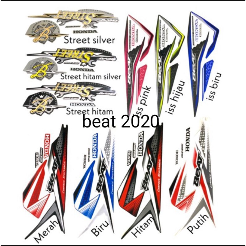 striping stiker honda beat 2020 cbs / iss