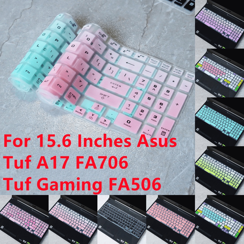 Cover Pelindung Keyboard Bahan Silikon Lembut Ultra Tipis Untuk Asus Tuf Gaming A15 Fa506 Fa506iu Fa506ii 15.6inci