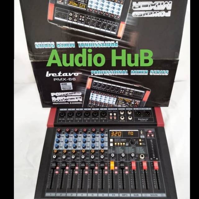 POWER MIXER BETAVO PMX66 BETAVO PMX 66 6 CHANNEL