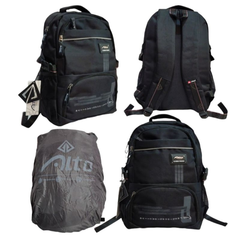 Tas ransel - daypack - backpack - sekolah - kerja  laptop Alto 79333 - 79433 original free rain cover