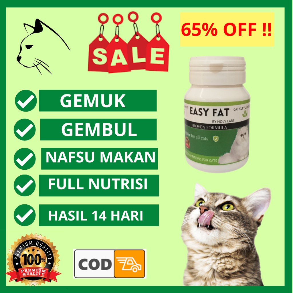 ASLI MURAH!! VIT KUCING EASY FAT JAPAN GARANSI DALAM 30 HARI UNTUK KUCING ANDA