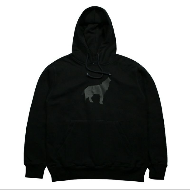 sweater Hoodie Black Wolf