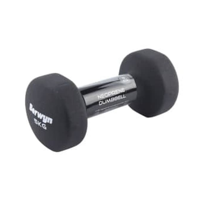 Berwyn Dumbbell Neoprene 5 Kg - Hitam