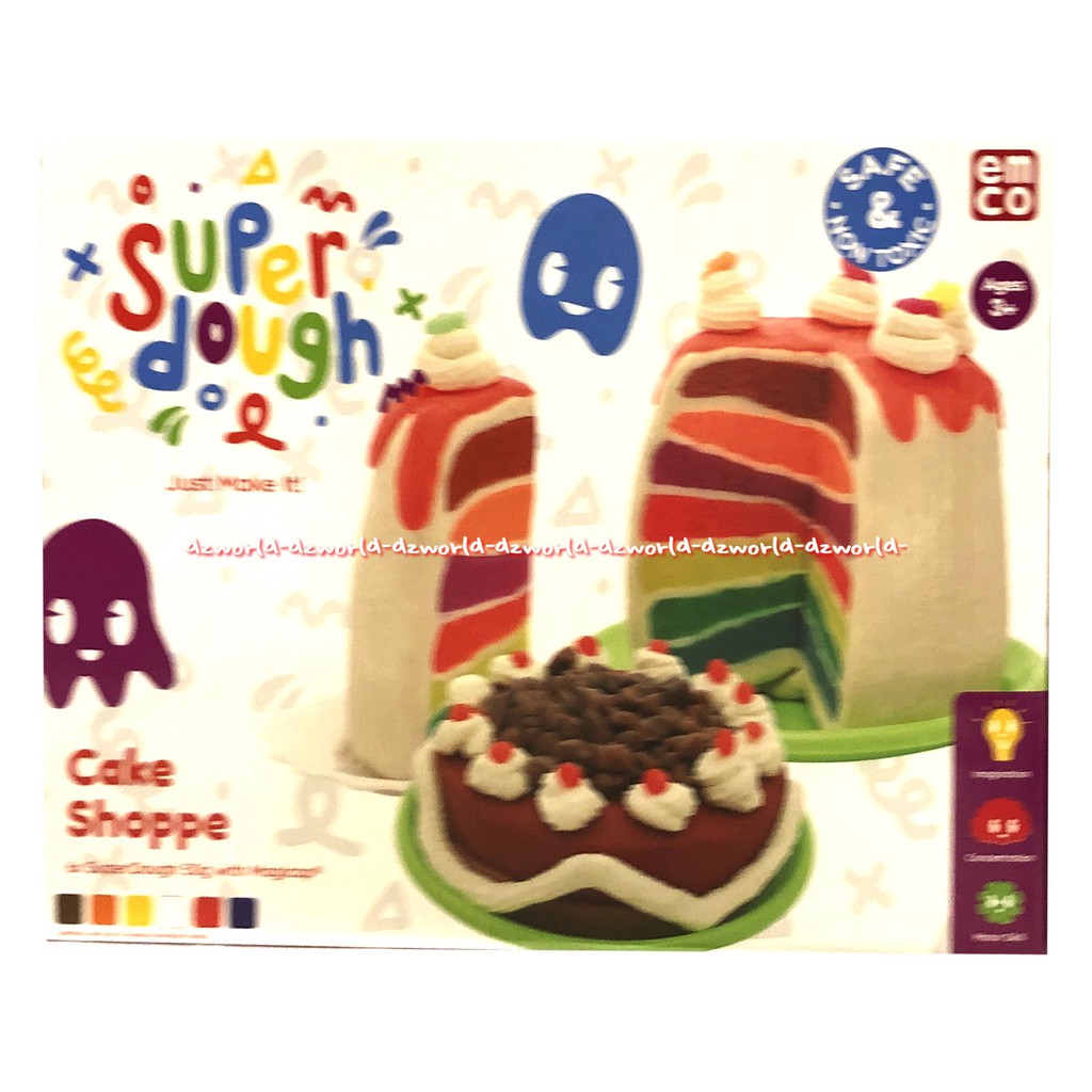 Emco Super Dough Cake Shoppe Mainan Lilin Plastisin Membuat Kue Tart Ultah Ulang Tahun