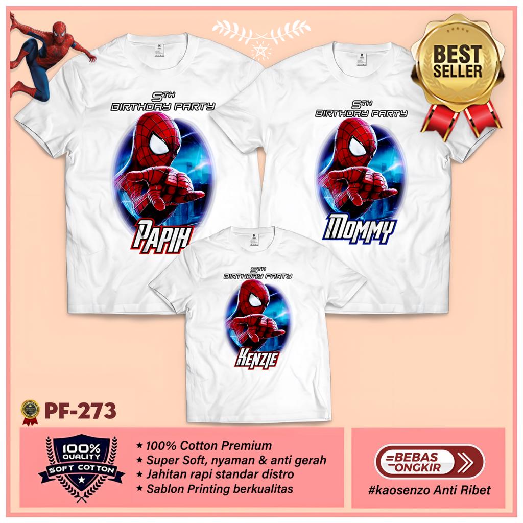 Harga Paket Lebih Hemat | Jual Kaos Couple Keluarga | Kaos Family Ulang Tahun | Desain Kaos Spiderma
