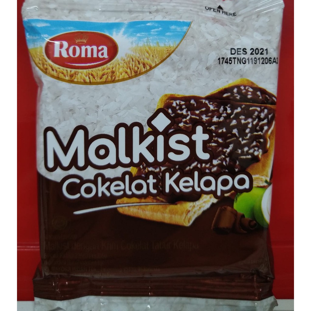 

Roma Malkist Coklat Kelapa pcs 19gr