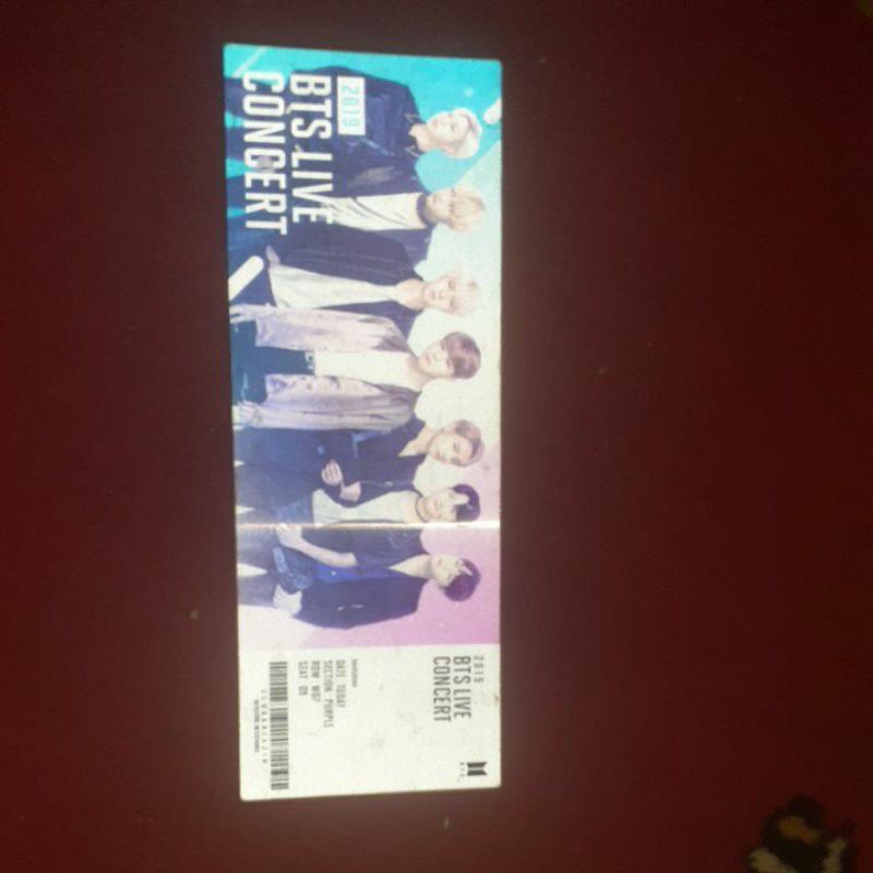 BTS WORLD LENTICULAR Ticket