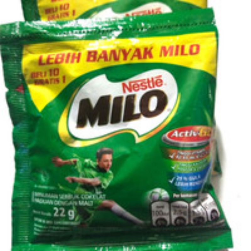 

Milo renteng 22 grm,beli 10 gratis 1