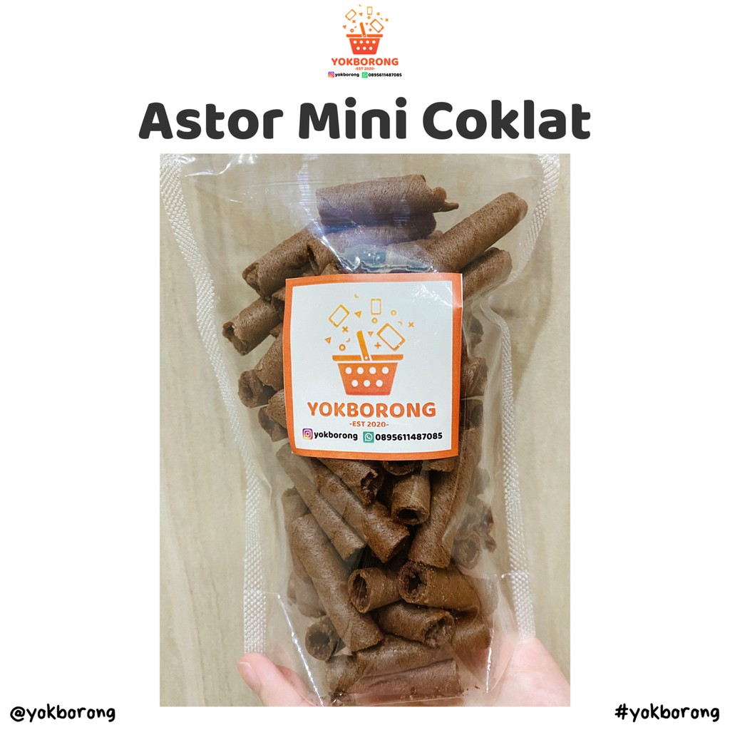 

Astor Mini Coklat 100 Gram ! Keripik, Snack, Makanan Ringan, Murah