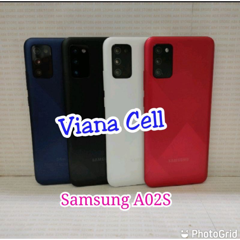 CASSING HOUSING FULLSET SAMSUNG A02S A025F ORI BEZEL TUTUP MESIN BACKDOOR