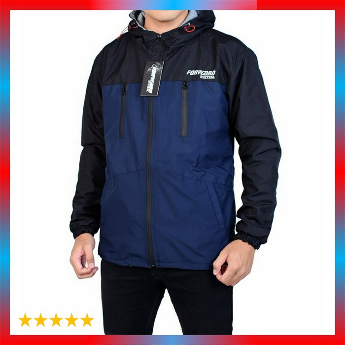 Jaket Parasut / Jaket Parasut Pria Waterproof (Anti Air) Tebal Jacket Motor Pria Original Forward