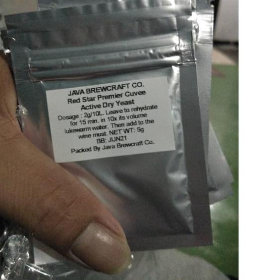 

☁ Premier Cuvee Wine yeast 5 gram (REPACKED) RED STAR ☎