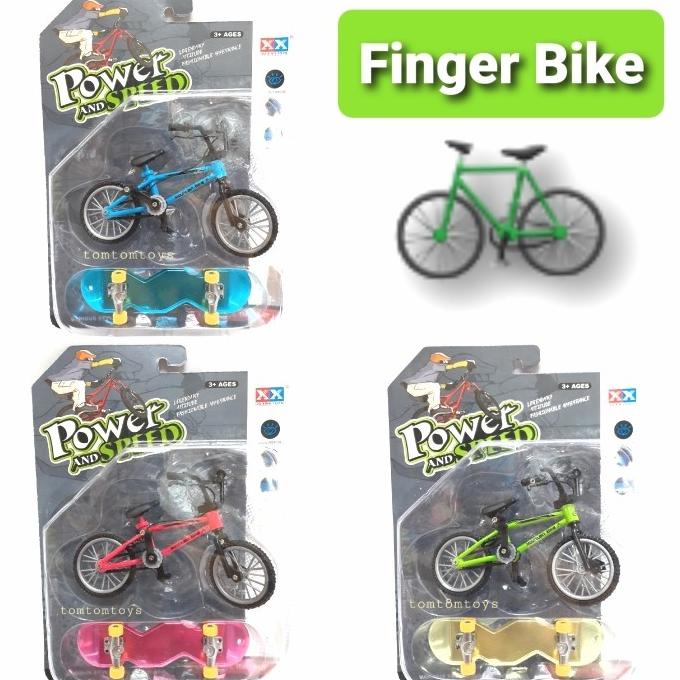 <<<<<] Finger Bike BMX + Finger Board Mainan diecast Sepeda Mirip Tech Deck