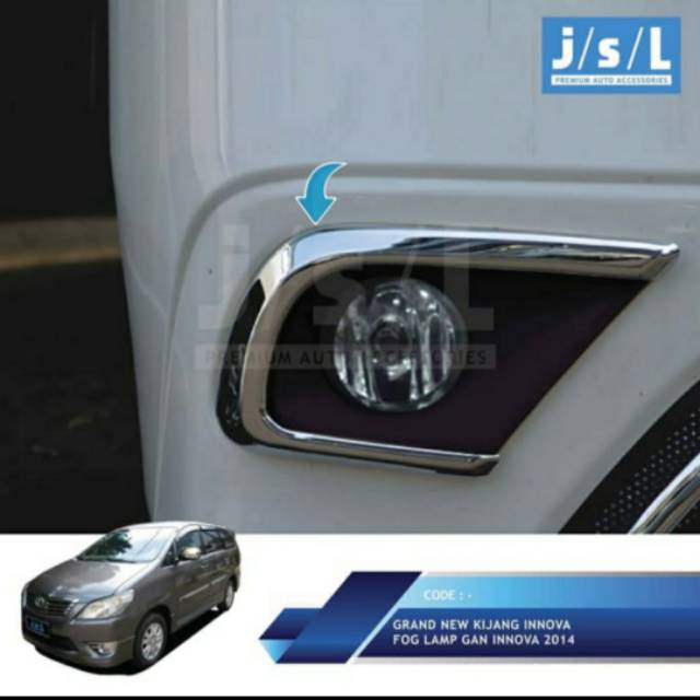 Cover foglamp grand Innova 2014-2015/ foglamp cover chrome jsl