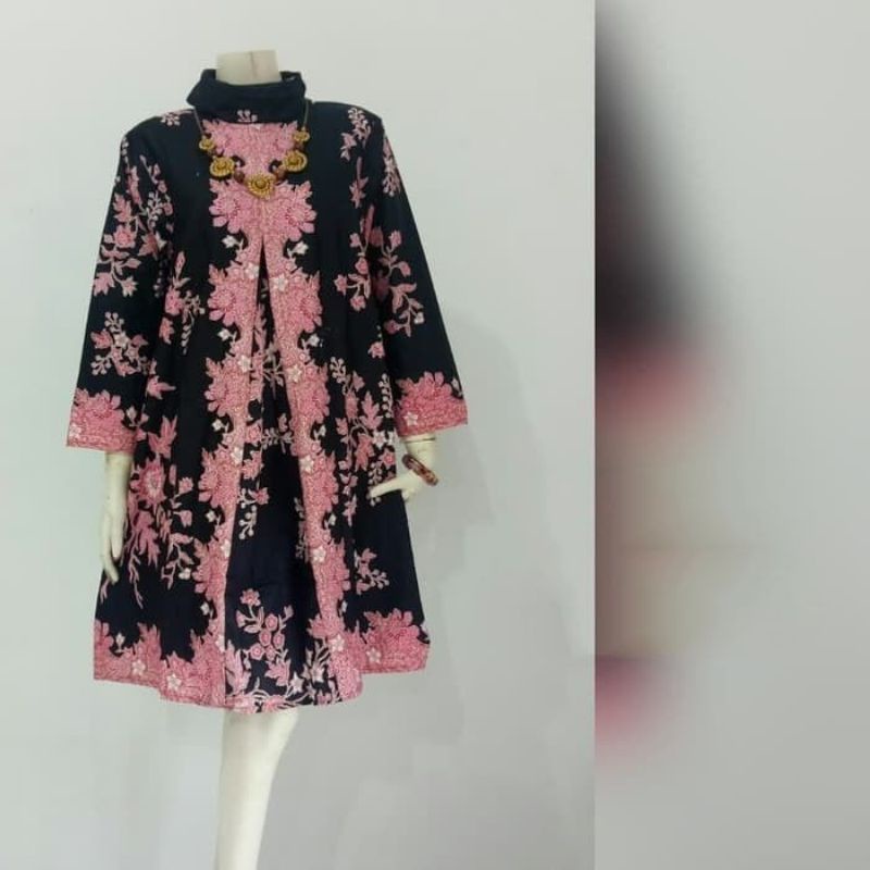 Atasan Batik Wanita Dolby Dolbi Dobby Tenun Sutra Tulis Katun ATBM Baron ATASAN BATIK WANITA MODERN-Model B