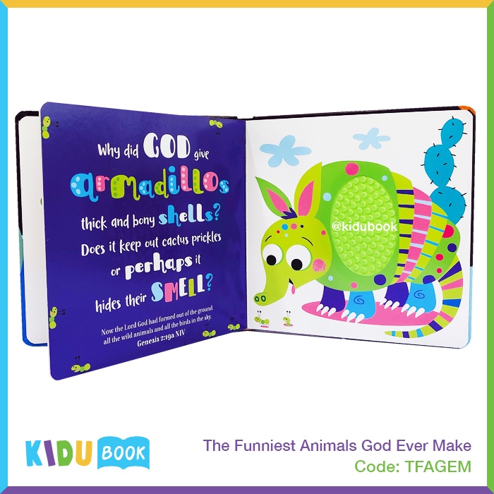 Buku Cerita Bayi dan Anak The Funniest Animals God Ever Make Kidu Toys