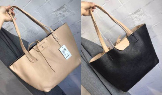 ITALY PATRIZIA PEPE - Tas Bahu Wanita Reversible - Tas Kerja