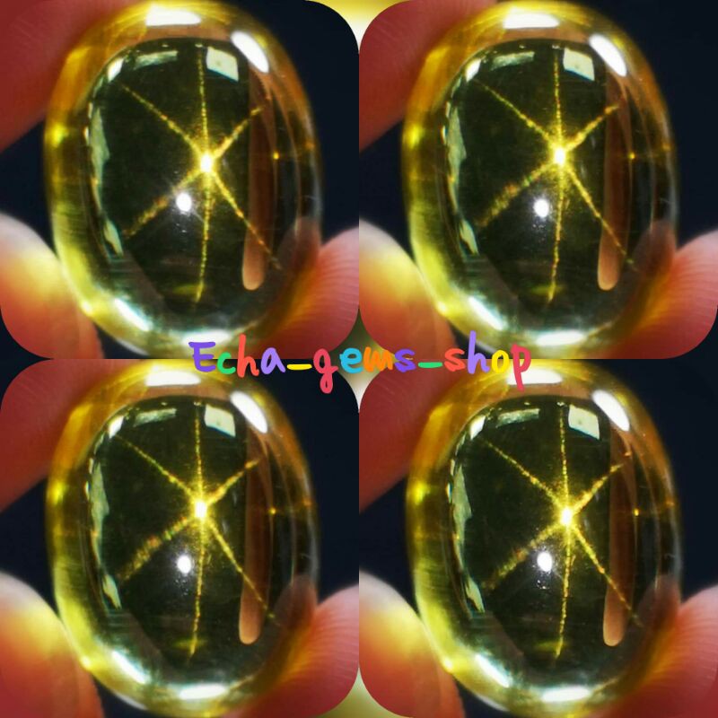TERBARU batu akik star yellow sapphire bangkok asli chatam