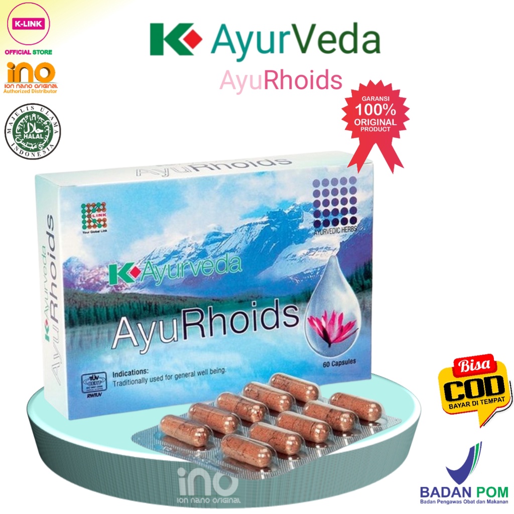 

AYURVEDA AYURHOIDS ORIGINAL K LINK BASMI WASIR SEMBELIT