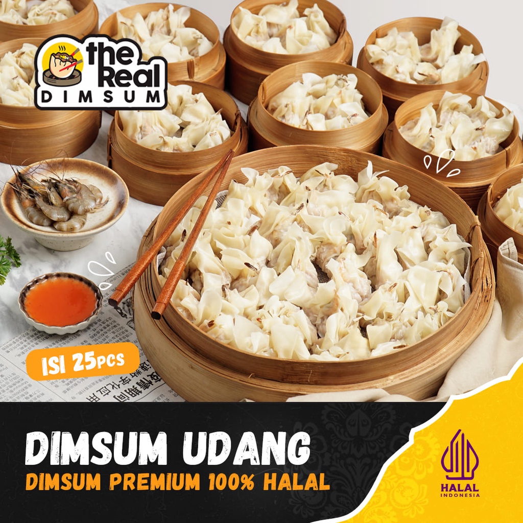 

Dimsum Frozen Udang 25pcs Halal