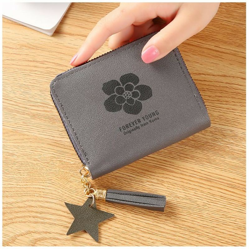 Arifirn D2202 - Dompet Lipat Wanita Motif Bunga