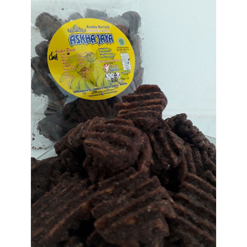 

KERIPIK PISANG KEPOK COKLAT GERIGI LAMPUNG 250gr