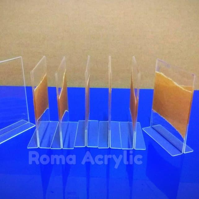 

♁é Acrylic tempat menu / display menu A5 é