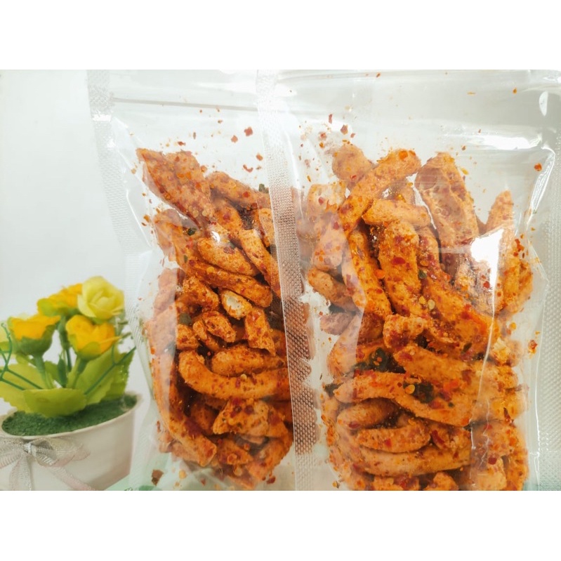 

basreng pedas dan original with daun jeruk