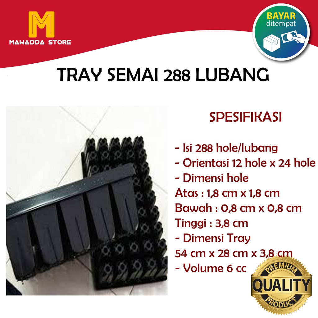 Tray Semai 288 Lubang