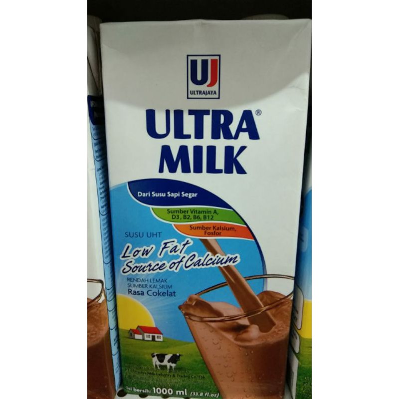 

Ultra Milk Susu Cokelat 1000mL