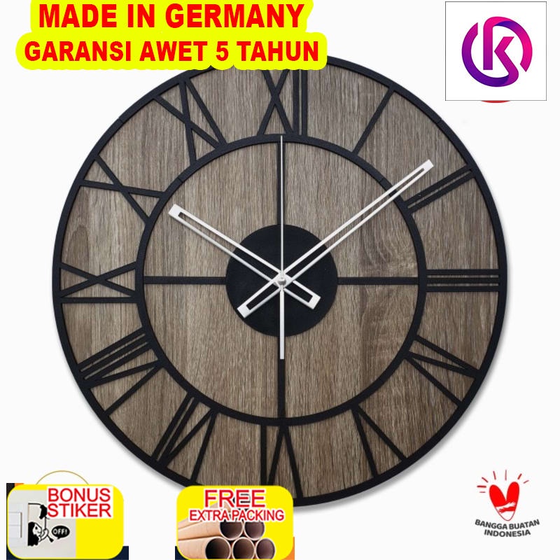 

Terlaris Jam Dinding Besar - OLD TOWN MOTIF - BLEACHED WOOD - Diameter 42 CM