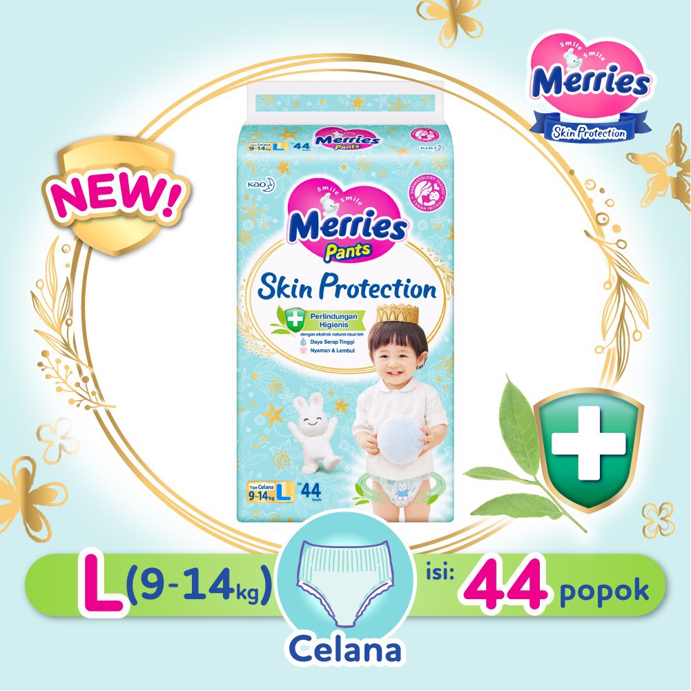 Merries Skin Protection L44 - Merries Popok Celana Skin Protection L 44