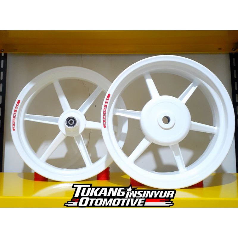 Velg Racing Vrossi Starmax Palang 6 Model RCB Yamaha Aerox - Putih