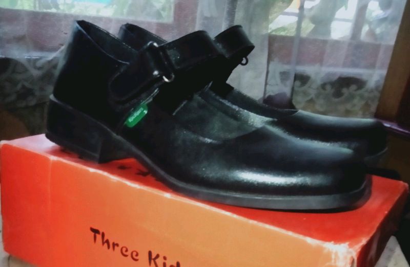 Sepatu Pantofel Sekolah Paskibra Wanita Formal Ukuran Besar Jumbo 36 - 44 Bahan Kulit Big Size