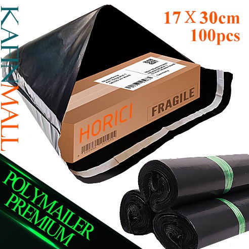 Plastik Packing Polymailer HDPE 17x30cm Olshop Kantong Plastik Lem Tebal Termurah Grosir