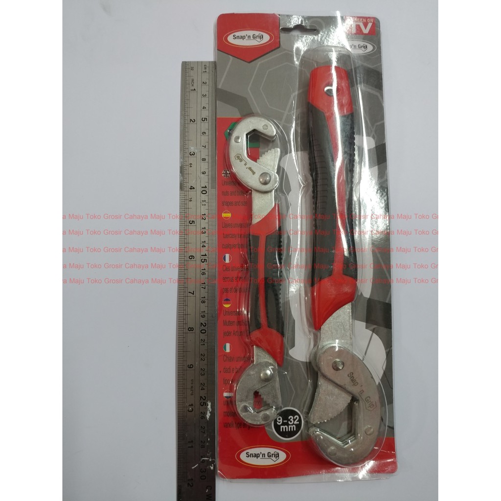 Snap N Grip Kunci Ingris Ring Bego Universal Wrench 2pcs Serbaguna