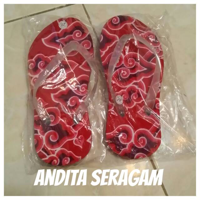 Sendal batik sendal jepit batik