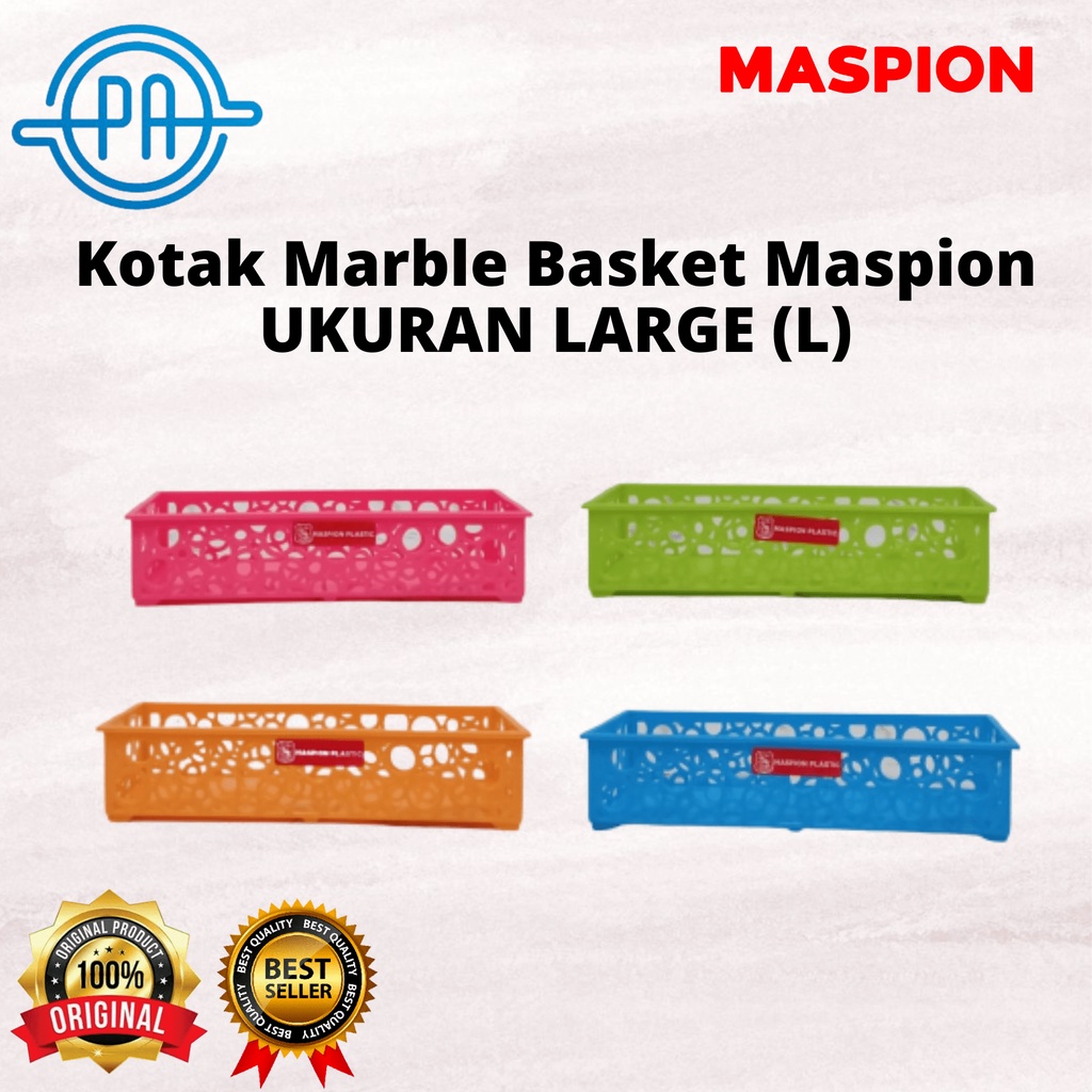 Keranjang Multifungsi / Serbaguna Kotak Marble Basket Maspion Size LARGE (L)