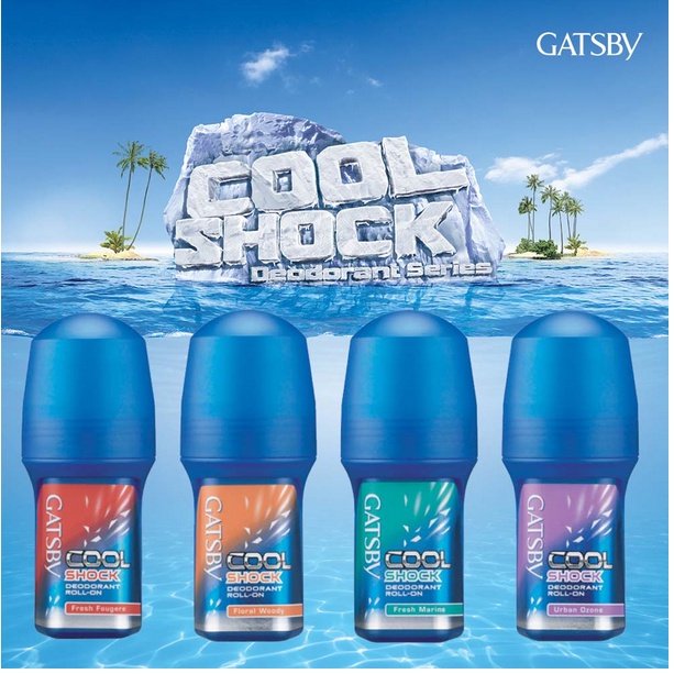 ❤ jselectiv ❤ GATSBY COOL SHOCK Deodorant Series | Deodorant Roll On GATSBY