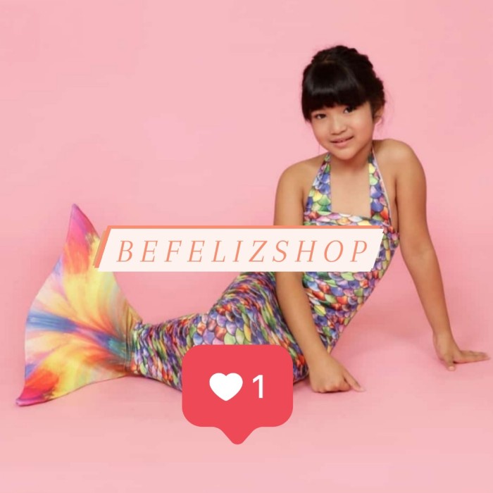 TERMUR@H Baju renang mermaid ARIL kostum putri duyung - M