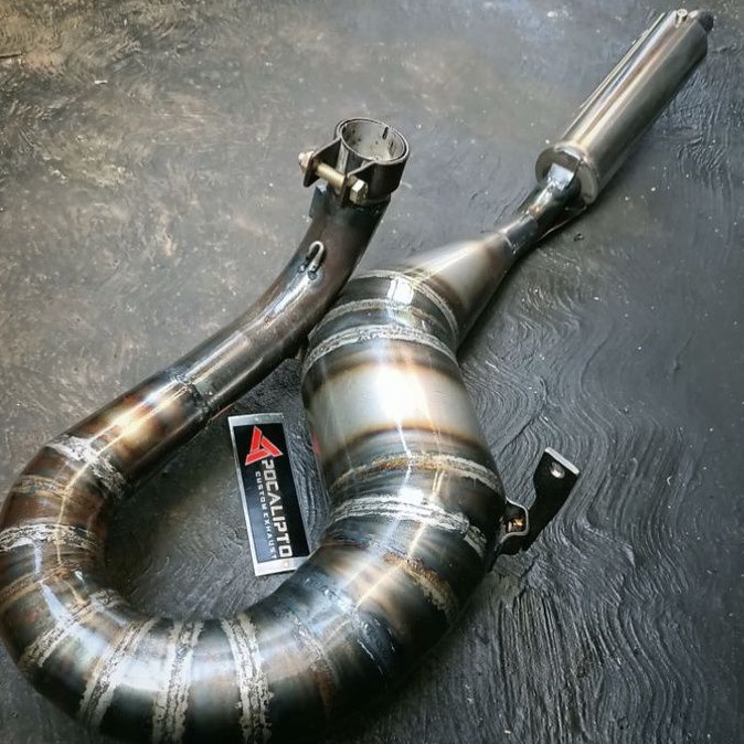 Knalpot Vespa racing px excel sprint tune up