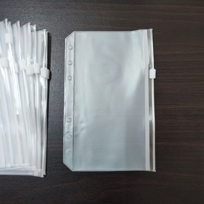 

NC NEW A6 Transparent Bag with Zipper Ziplock Loose Leaf