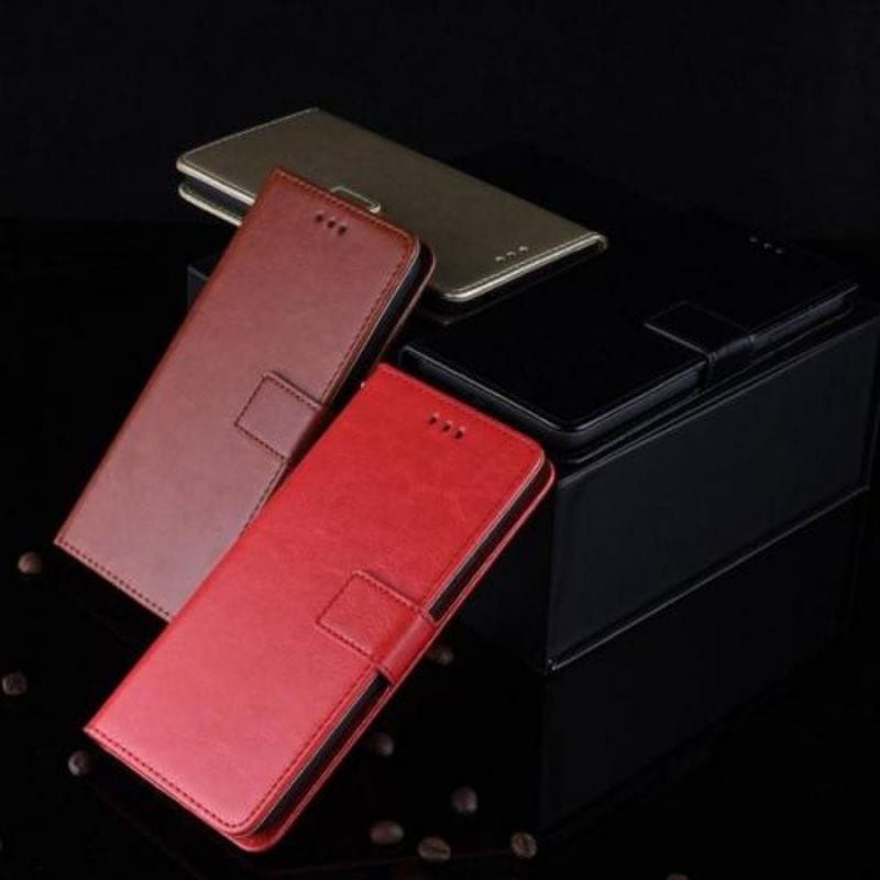 SARUNG BUKU FLIP UNTUK XIAOMI REDMI 8- LEATHER CASE FLIP- WALLET CASE FLIP XIAOMI REDMI  8- CASING DOMPET-SARUNG BUKU HP