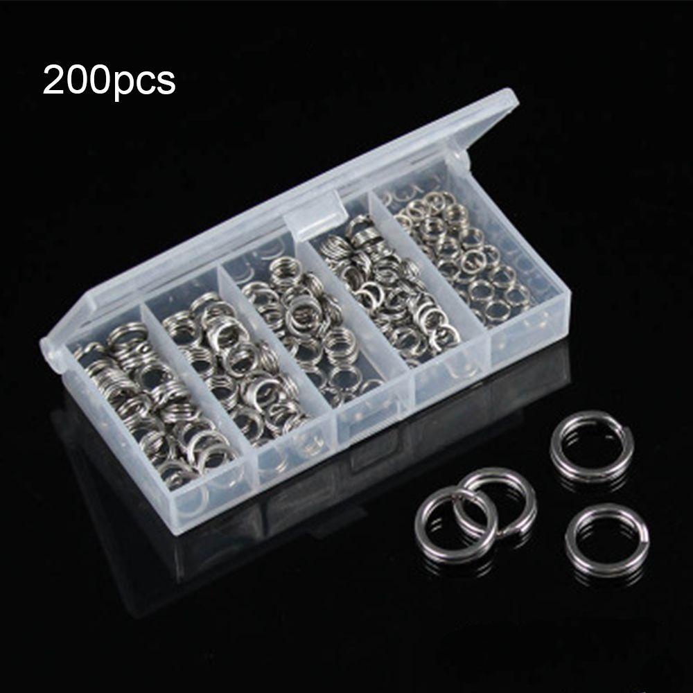 Top 200PCS Lot Konektor Ikan Tahan Lama Line Tackle Swivel Snap