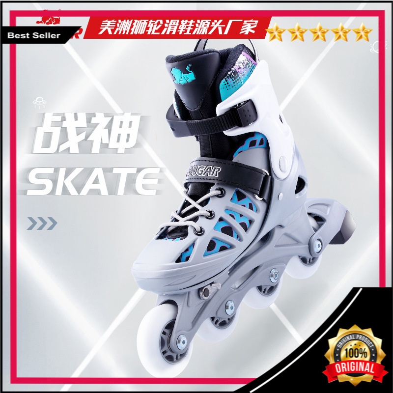 Cougar Pemuda Sepatu Inline Skating Dewasa Sepatu Pria  Wanita Sepatu Roda Sepatu Roda Mahasiswa Pem