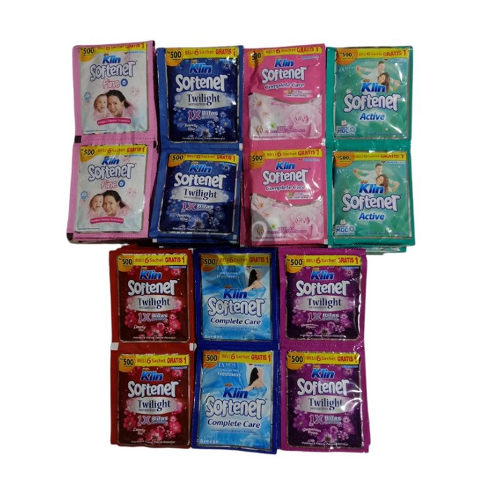 So Klin Softener Renteng Softener 500an Isi 12pc Sachet SoKlin Renceng