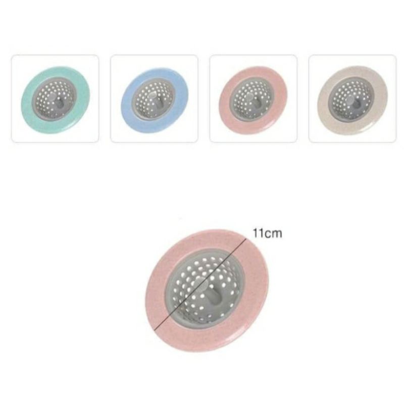 Penyaring Saringan Cuci Piring Wastafel Kitchen Sink Colander Silicone Drain Hair Catcher Filter saringan kotoran sayur sisa makanan