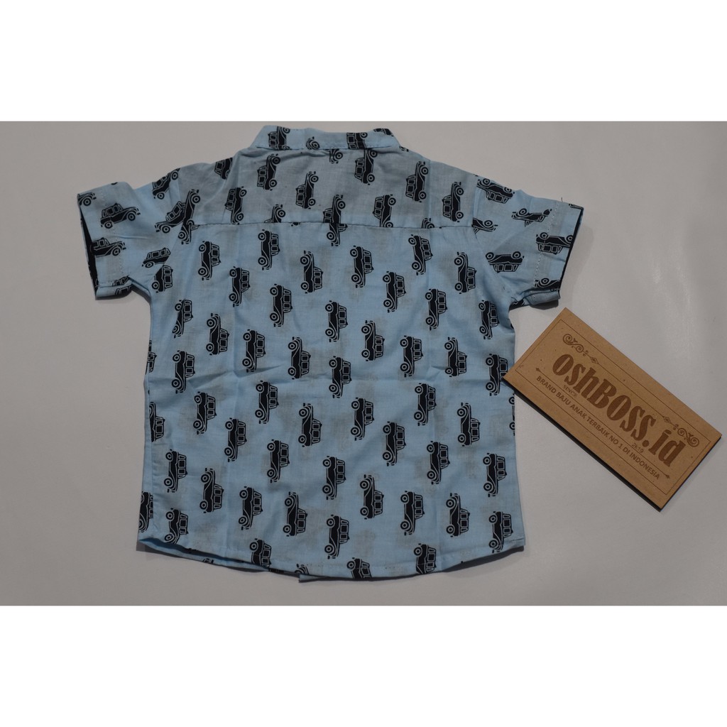 COD TERLARIS KEMEJA ANAK KOKO MOBIL BIRU 1-4 TAHUN-2